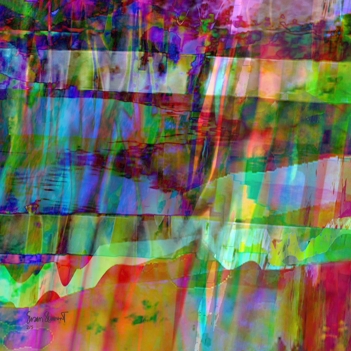 Oeuvre abstraite, Atrs numérique 281 de Susan St-Laurent