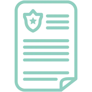 Icône d'un formulaire avec une badge de police
