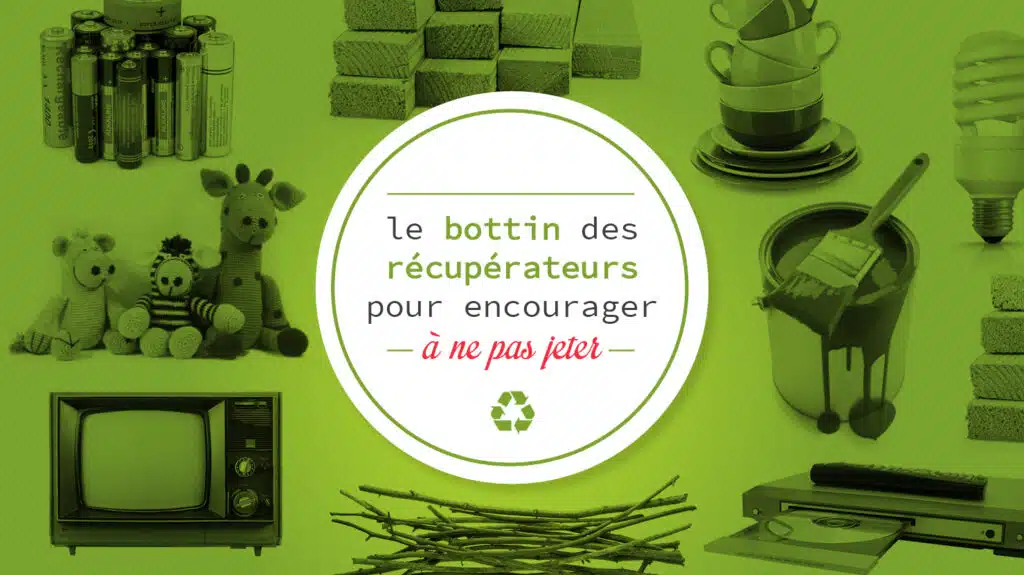 Le bottin des récupérateurs pour encourager à ne pas jeter.