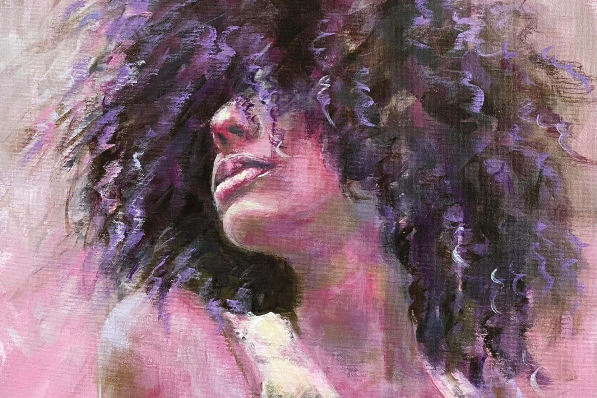 peinture portrait femme