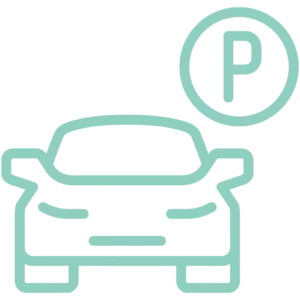 Icone stationnement voiture ou pour la taxe sur les surfaces minéralisées