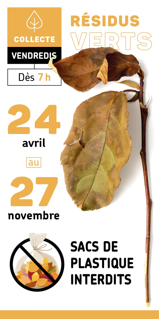 Visuel générique pour la collecte de résidus verts