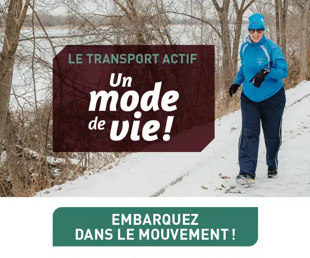 Femme qui court en hiver