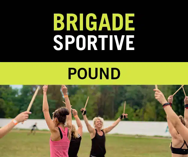 visuel générique brigade sportive où l'on voit des gens pratiquer le pound avec des baguettes