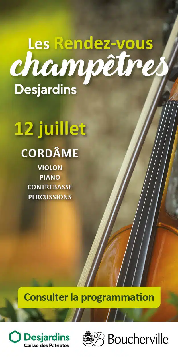 Visuel générique les Rendez-vous champêtres avec la date du prochain spectacle le 12 juillet 2026