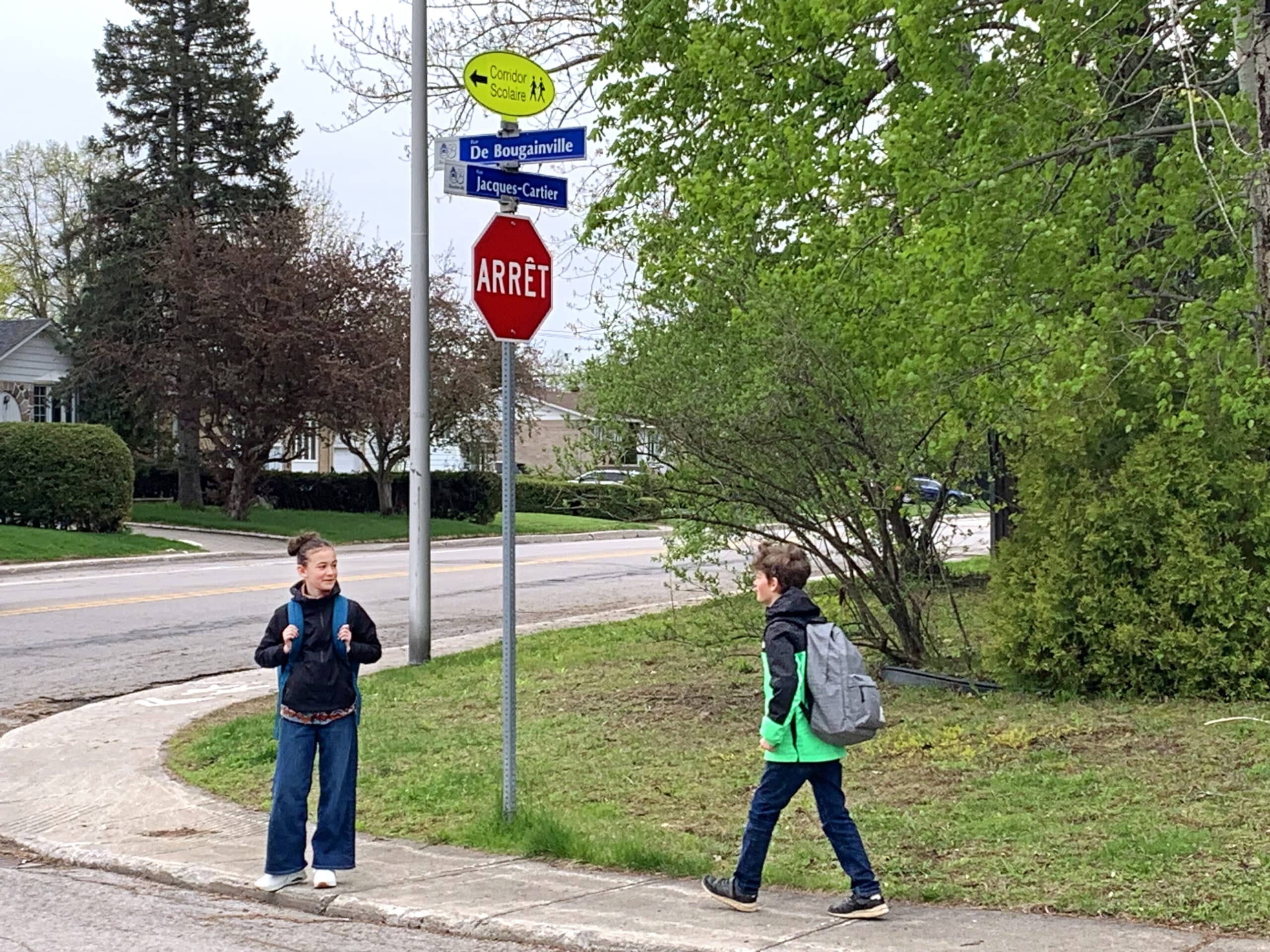 Consigne concernant le corridor scolaire