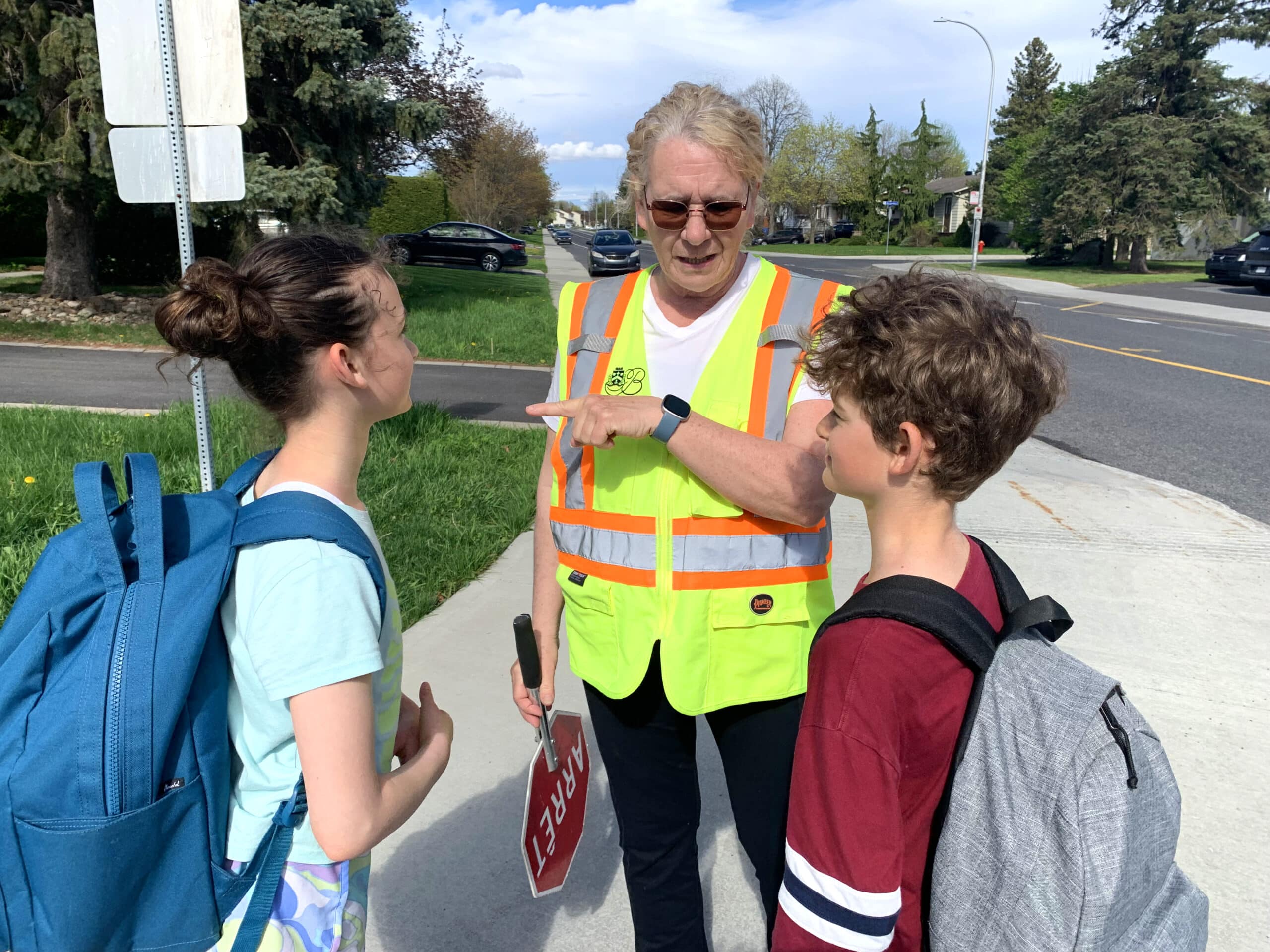 Consigne pour demander l’aide d’un brigadier scolaire