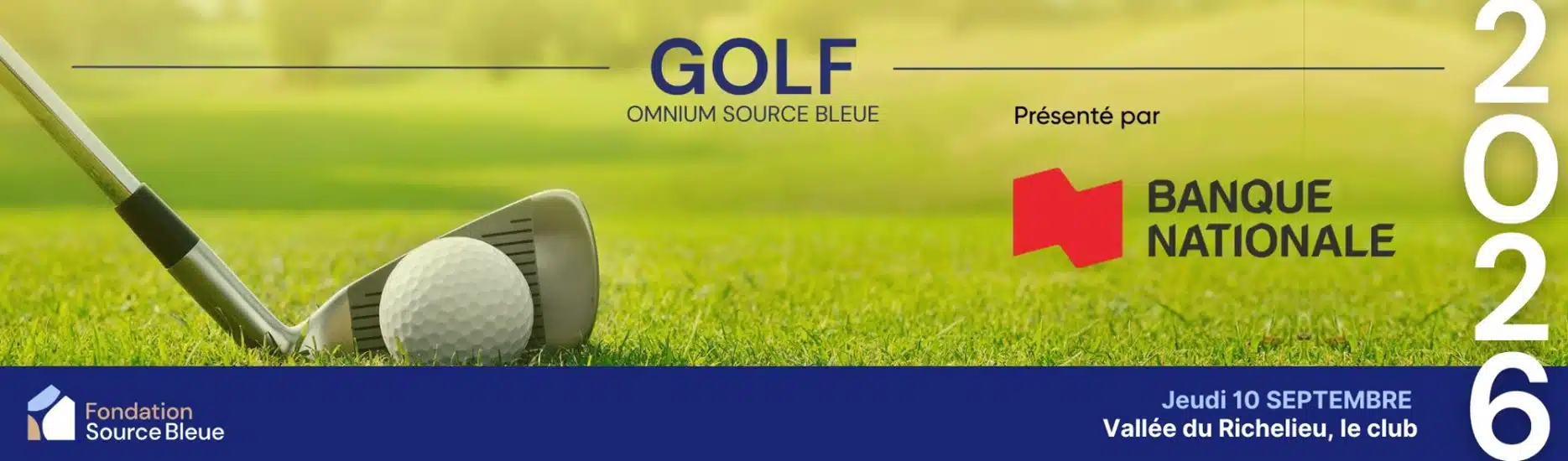 Image de l'événement Tournoi de golf Source bleue